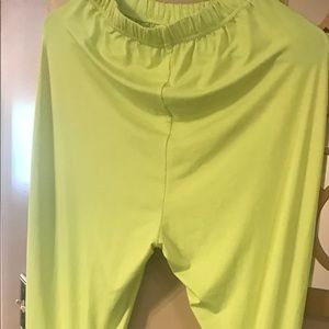 Light green size small spandex pants